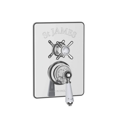 St James Chrome Traditional Concealed Shower Valve – 1 Outlet - Image 2
