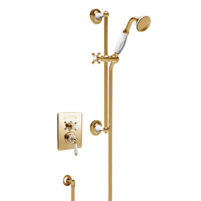 St James - 'Kit 5' Antique Gold Concealed Shower
