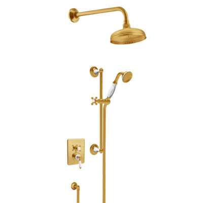 'Kit 6' Antique Gold Concealed Shower