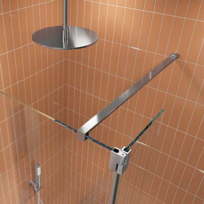 Crosswater ‘Gallery 10’ Walk in Shower with Hinged Deflector Panel - Image 5