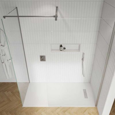 Crosswater 'Gallery 10' Walk in Shower with 2 Glass Panels - Image 3