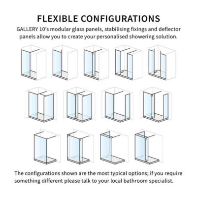 Crosswater 'Gallery 10' Walk in Shower - Image 3