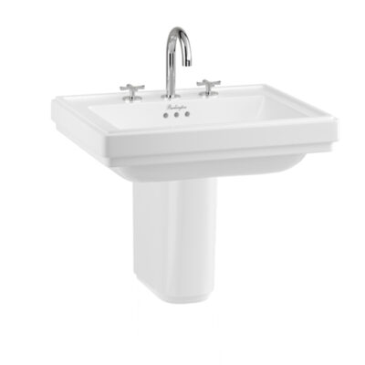 traditional-Riviera-580mm-Square-Basin-with-Riviera-Semi-Pedestal-3-tap-hole