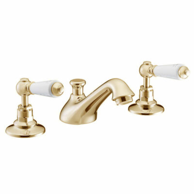 Gold-3-Hole-Basin-Mixer-Tap