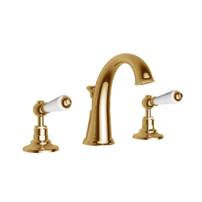 Gold-3-Hole-Basin-Mixer-Tap