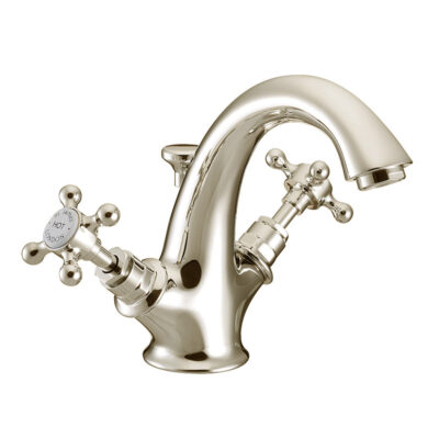 traditional-St-James-Nickel-Mono-Basin-Mixer-Tap-With-High-Spout