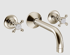 St James mixer tap in nickel 