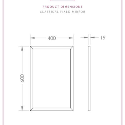 Thomas Crapper Classical Fixed Mirror  - Image 4