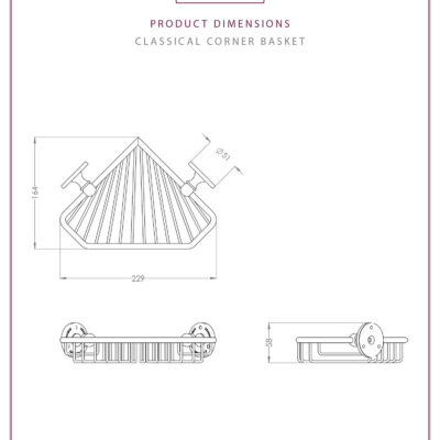 corner basket thomas crapper classical