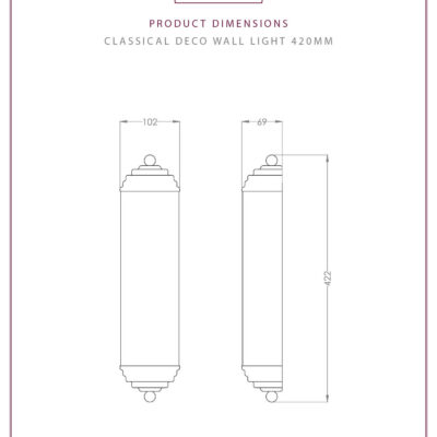 deco wall light thomas crapper classical