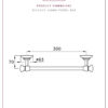 thomas-crapper-300mm-towel-bar