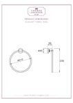Thomas Crapper Elegant Towel Ring - Image 2