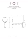 Thomas Crapper Classical Extending Shaving Mirror - Image 4