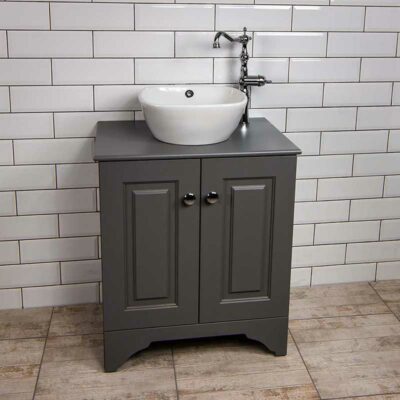 Victorian Square 670mm Cabinet with 370mm Bowl