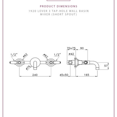 Thomas Crapper Downham Cloakroom Basin Set - Image 18