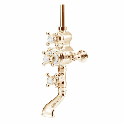 St James Antique Gold Traditional Exposed Valve and Bath Filler