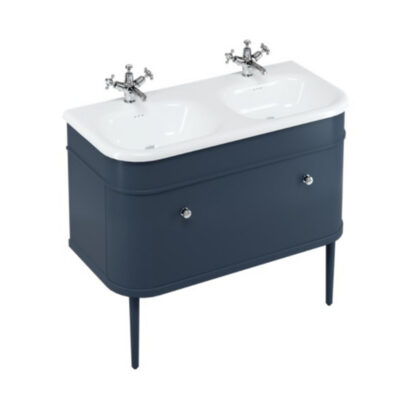 Burlington Chalfont 1000mm Single Drawer Unit - Blue - Image 2