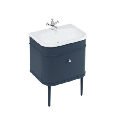 Burlington Chalfont 650mm Single Drawer Unit - Blue - Image 2