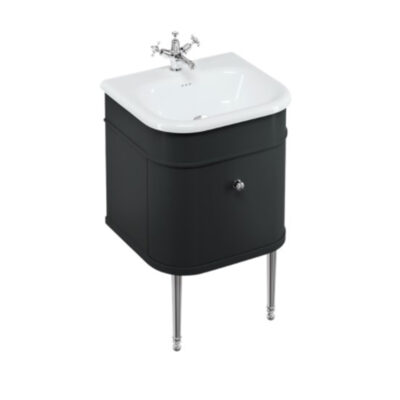 Burlington Chalfont 550mm Single Drawer Unit - Matt Black