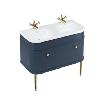 Burlington Chalfont 1000mm Single Drawer Unit - Blue - Image 4