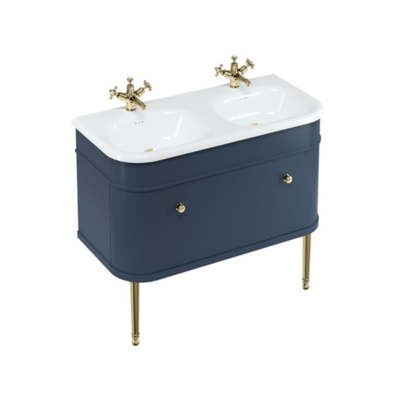 Burlington Chalfont 1000mm Single Drawer Unit - Blue