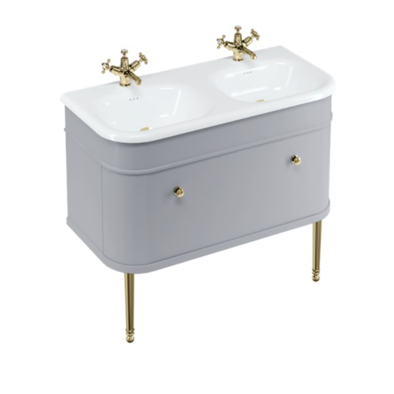 Burlington Chalfont 1000mm Single Drawer Unit - Classic Grey