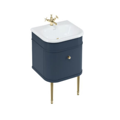 Burlington Chalfont 550mm Single Drawer Unit - Blue - Image 4