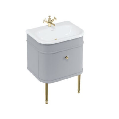 Burlington Chalfont 650mm Single Drawer Unit - Classic Grey - Image 4