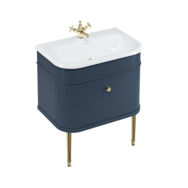 Burlington Chalfont 750mm Single Drawer Unit - Blue