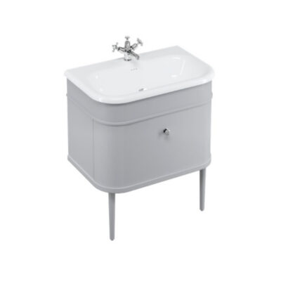 Burlington Chalfont 750mm Single Drawer Unit - Classic Grey - Image 2