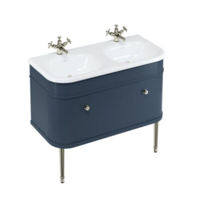 Burlington Chalfont 1000mm Single Drawer Unit - Blue - Image 3