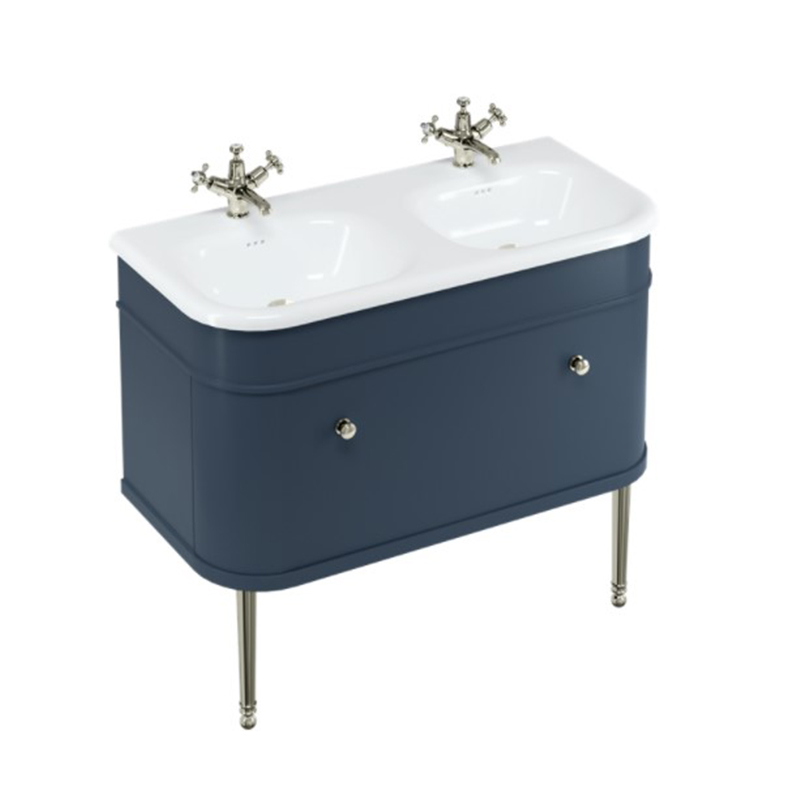 Burlington Chalfont 1000mm Single Drawer Unit - Blue