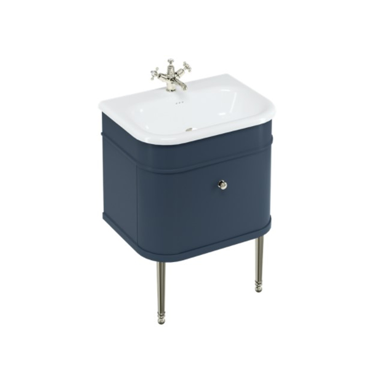 Burlington Chalfont 650mm Single Drawer Unit - Blue