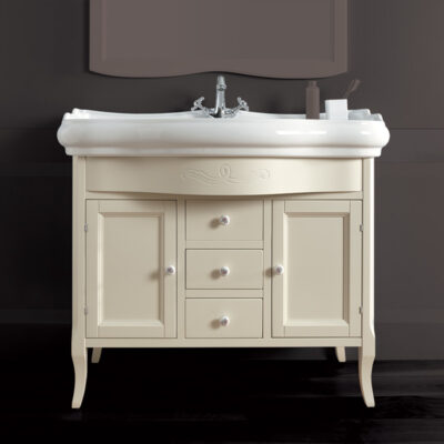 Retro 100cm Console Basin on Painted Cabinet