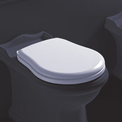 retro toilet seat - white