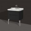 Waldorf 80cm Washbasin - With Legs or Wall Hung - Image 5