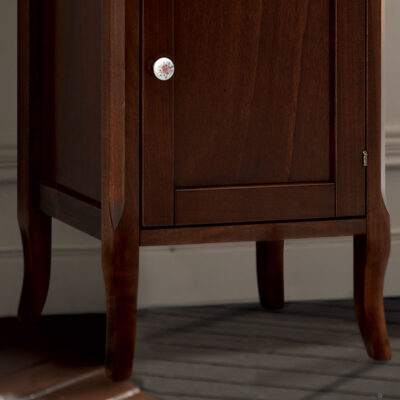Retro Tall Display Cabinet in Walnut