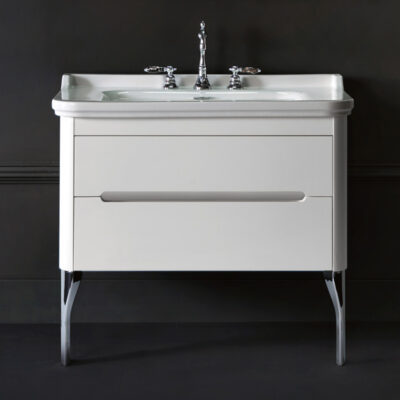 vintage 100cm basin and cabinet