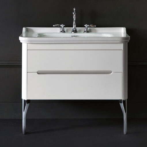 vintage 100cm basin and cabinet