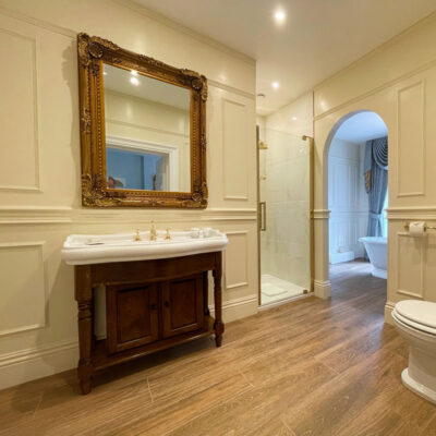 Foresters 100cm Period Basin & Oak Cabinet - Image 2