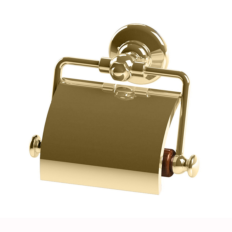 Thomas Crapper Elegant Toilet Roll Holder with Cover