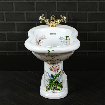 Victorian Garden Pattern Freestanding Bidet