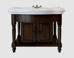 Traditional solid oak bathroom furniture