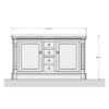 Foresters His & Hers Double Basin Vanity Unit - 1500mm - Image 3