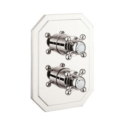 Belgravia Crosshead Crossbox Thermostatic Shower Valve - 2 Outlets, 2 Handles
