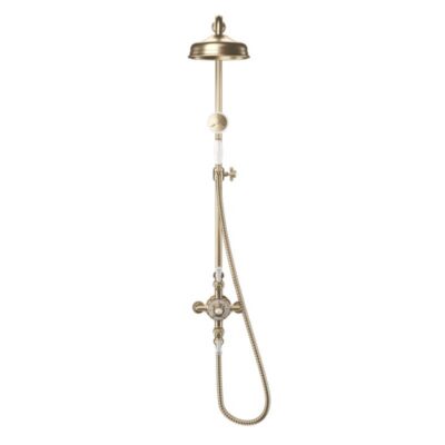 Belgravia Thermostatic Shower Kit - Brushed Brass