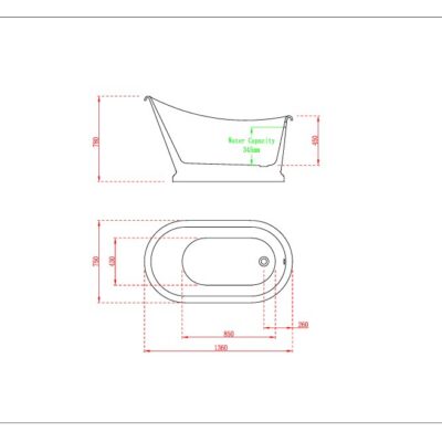 BC Designs Penny Bath - Image 3