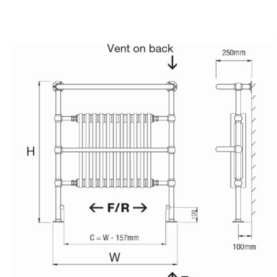 Vintage Towel Radiator - Image 3