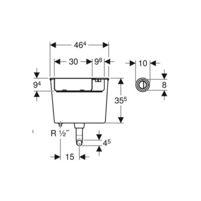 Geberit Remote Type 01 Dual Flush & Cistern - Image 3