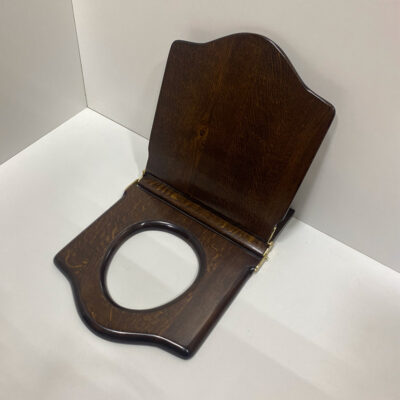 Large Throne Toilet Seat, Dark Oak